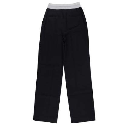 ALEXANDER WANG Womens High Waisted Pleated Trouser Logo Elastic Black 2 RRP 595 — View 10