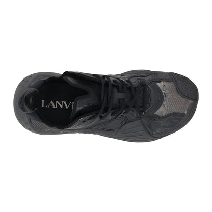 LANVIN Womens Flash-X Sneaker Black Polyurethane Moulded Sole Low Top UK4 RRP630 — View 7