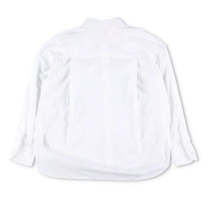 FRANKIE SHOP Women Lui Organic Cotton Button Up Long Sleeve Shirt White L RRP130 — View 9
