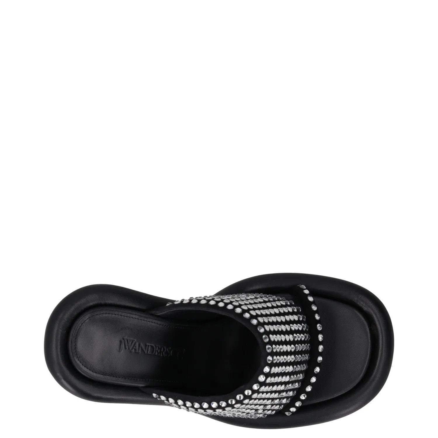 JW ANDERSON Womens Heels Black Leather Studded Open Toe Slip On UK 5 RRP 600 — View 7
