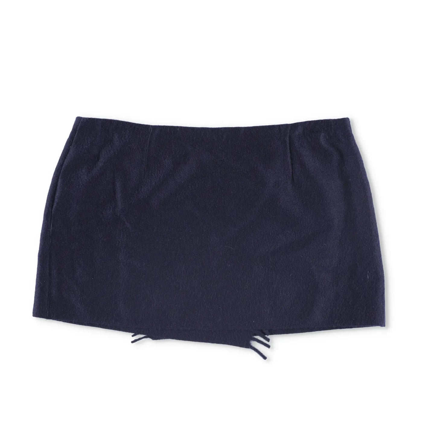 PRADA Womens Mini Skirts Cashmere Knit Navy Blue Short Elegant Size 46 RRP 945 — View 3