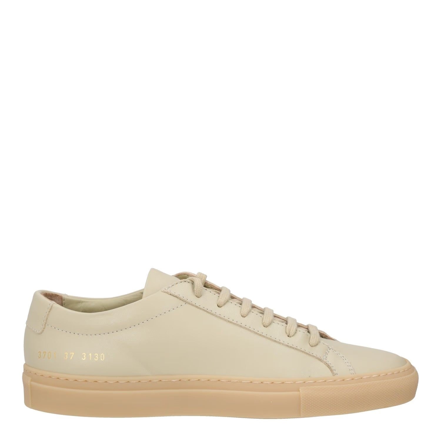 COMMON PROJECTS Womens Trainers Green Leather Low Top Lace Up Rubber UK 4 RRP395