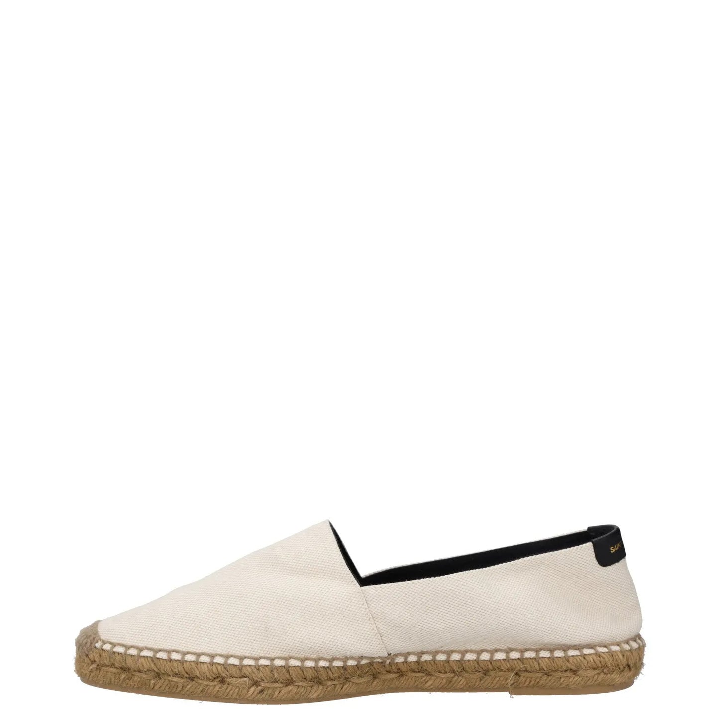 SAINT LAURENT Mens Flat Shoes Beige Cotton Casual Espadrille UK 10.5 RRP 460 — View 4
