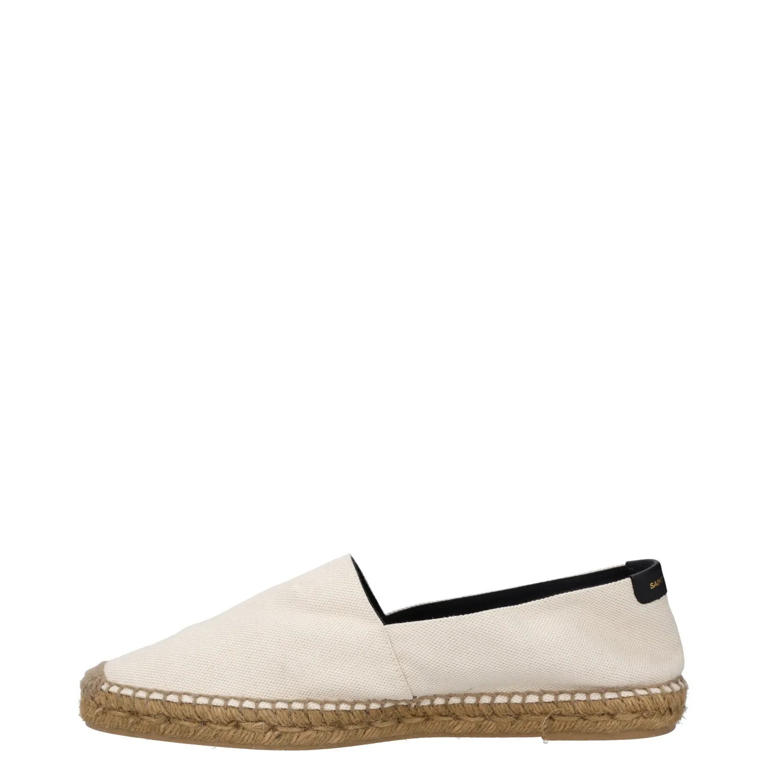 SAINT LAURENT Mens Flat Shoes Beige Cotton Casual Espadrille UK 10.5 RRP 460 — View 4
