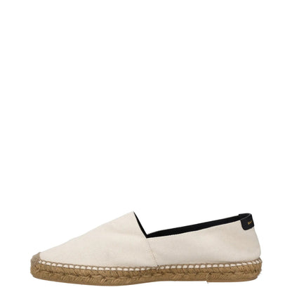 SAINT LAURENT Mens Flat Shoes Beige Cotton Casual Espadrille UK 10.5 RRP 460 — View 4