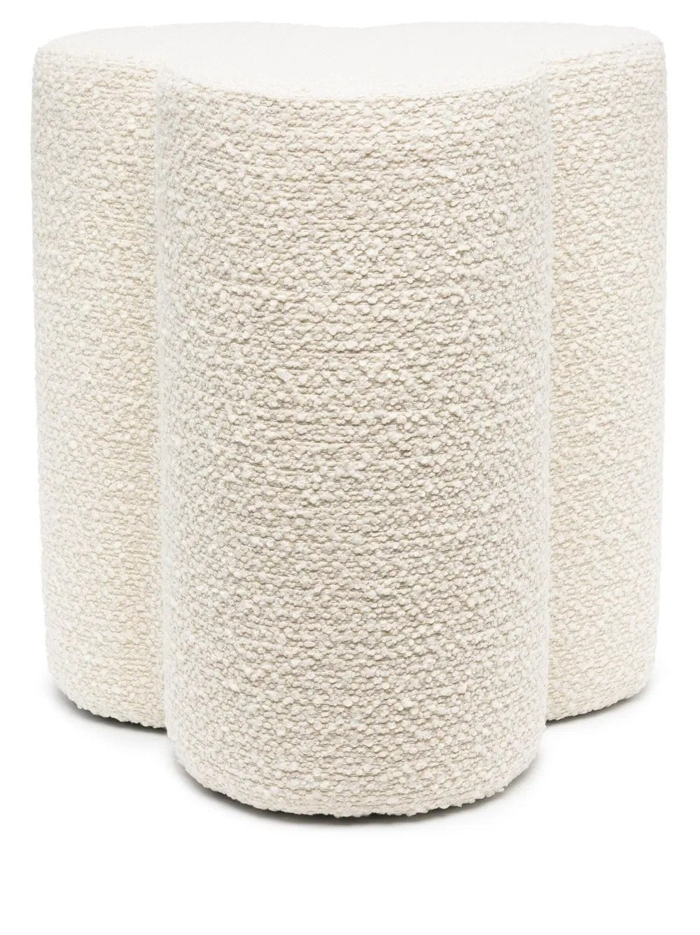 POLS POTTEN Clover Stool White Upholstered Modern Kitchen Dining Room OS RRP 275