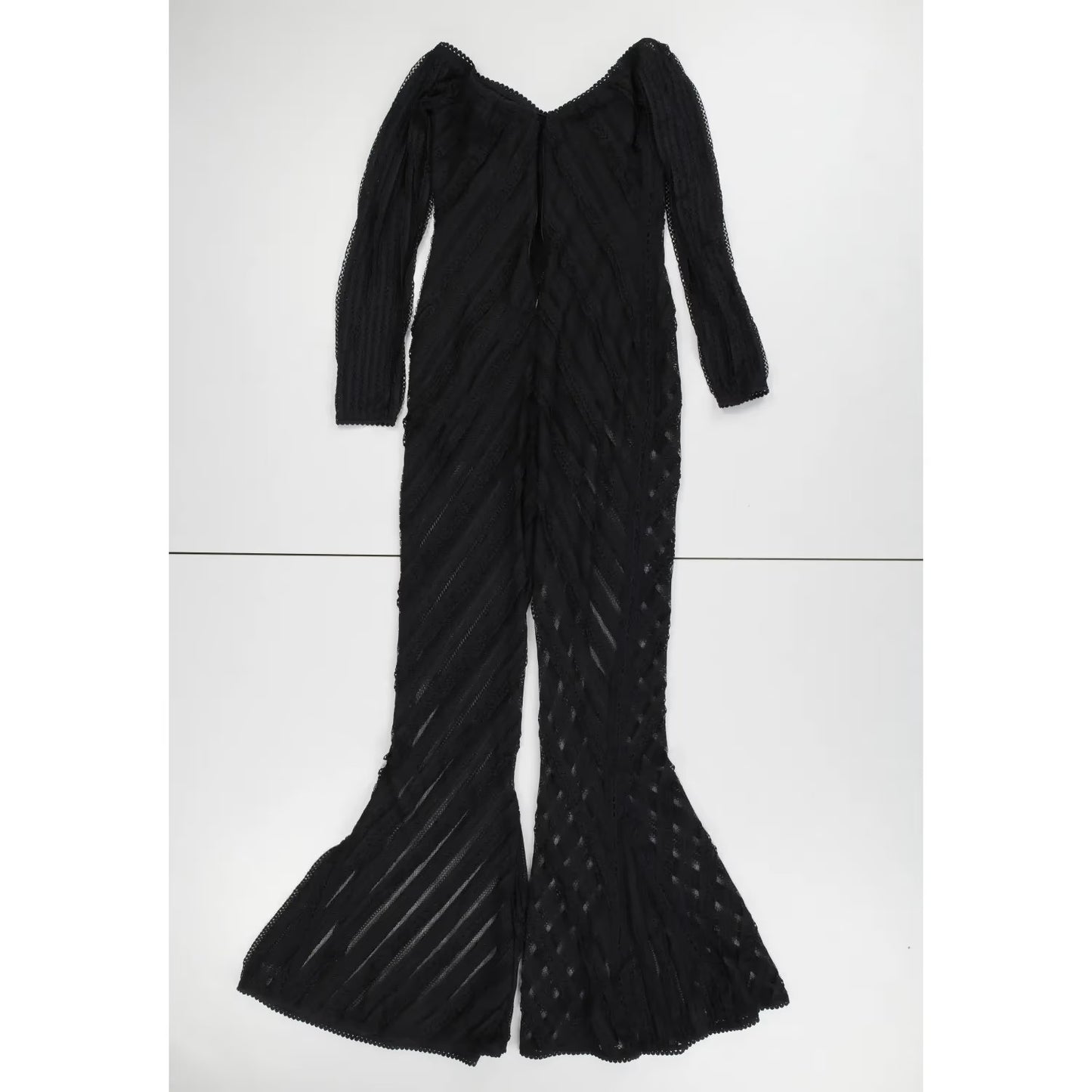 CHARO RUIZ IBIZA Womens Jumpsuit Off Shoulder Long Sleeve Black Size M RRP 425 — View 7