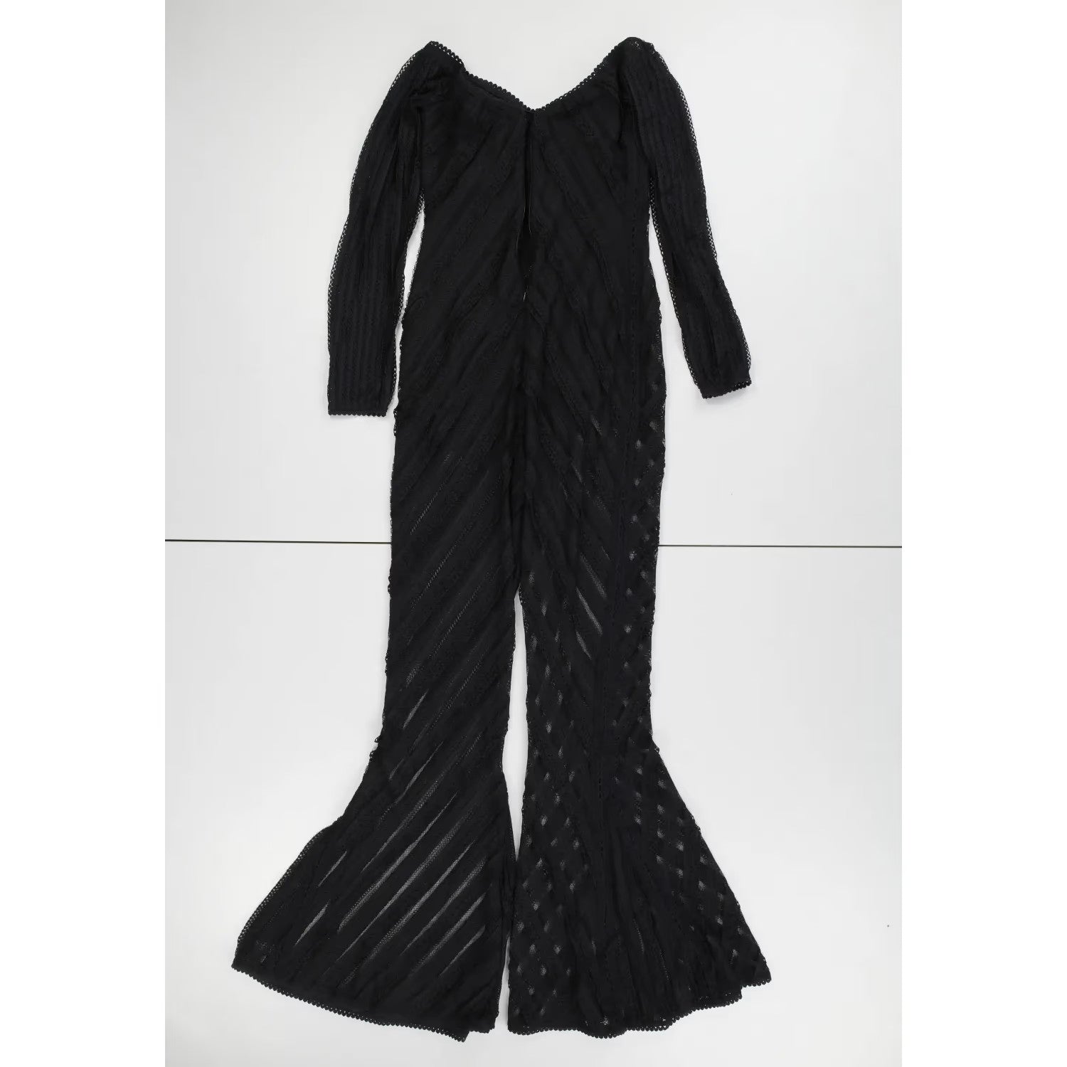 CHARO RUIZ IBIZA Womens Jumpsuit Off Shoulder Long Sleeve Black Size M RRP 425 — View 7