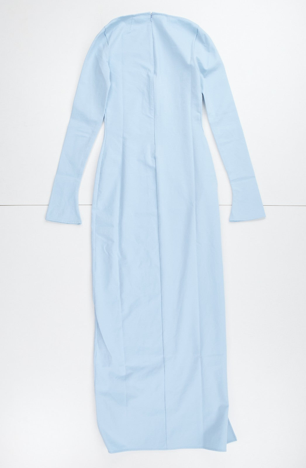 THE ATTICO Light Blue Maxi Dress Slit Blue Lawrence Size 40 RRP850 — View 9