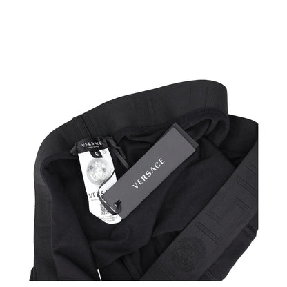VERSACE Mens Low Rise Trunk Underwear Black Cotton Boxer Shorts 38 RRP 80 — View 4