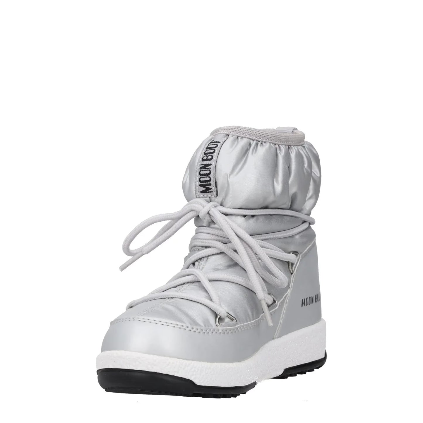 MOONBOOT Girls Ankle Snow Boots Silver Synthetic Lace Up UK 12.5 RRP 150 — View 3