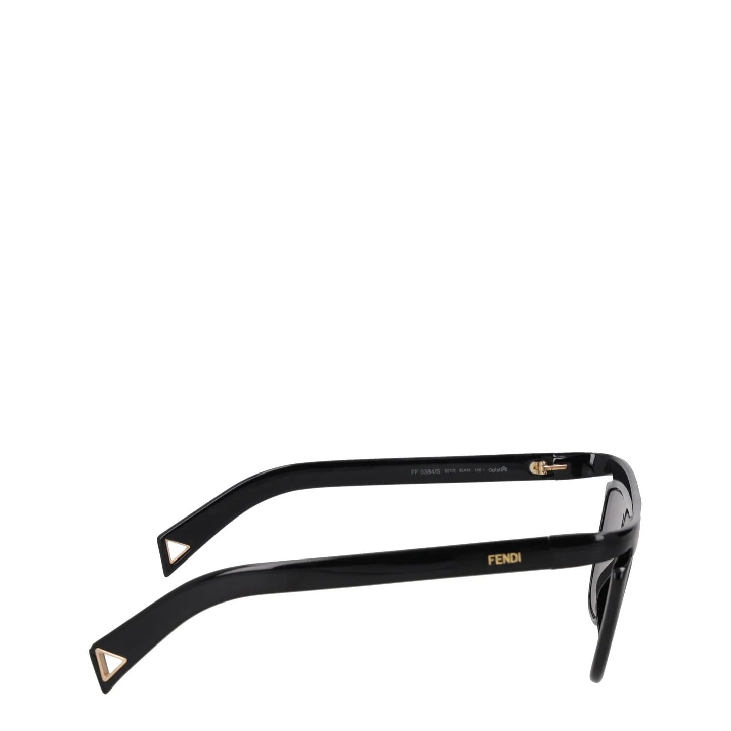 FENDI Womens Square Sunglasses Black Acrylic Frame and Lens One Size RRP 400 — View 6