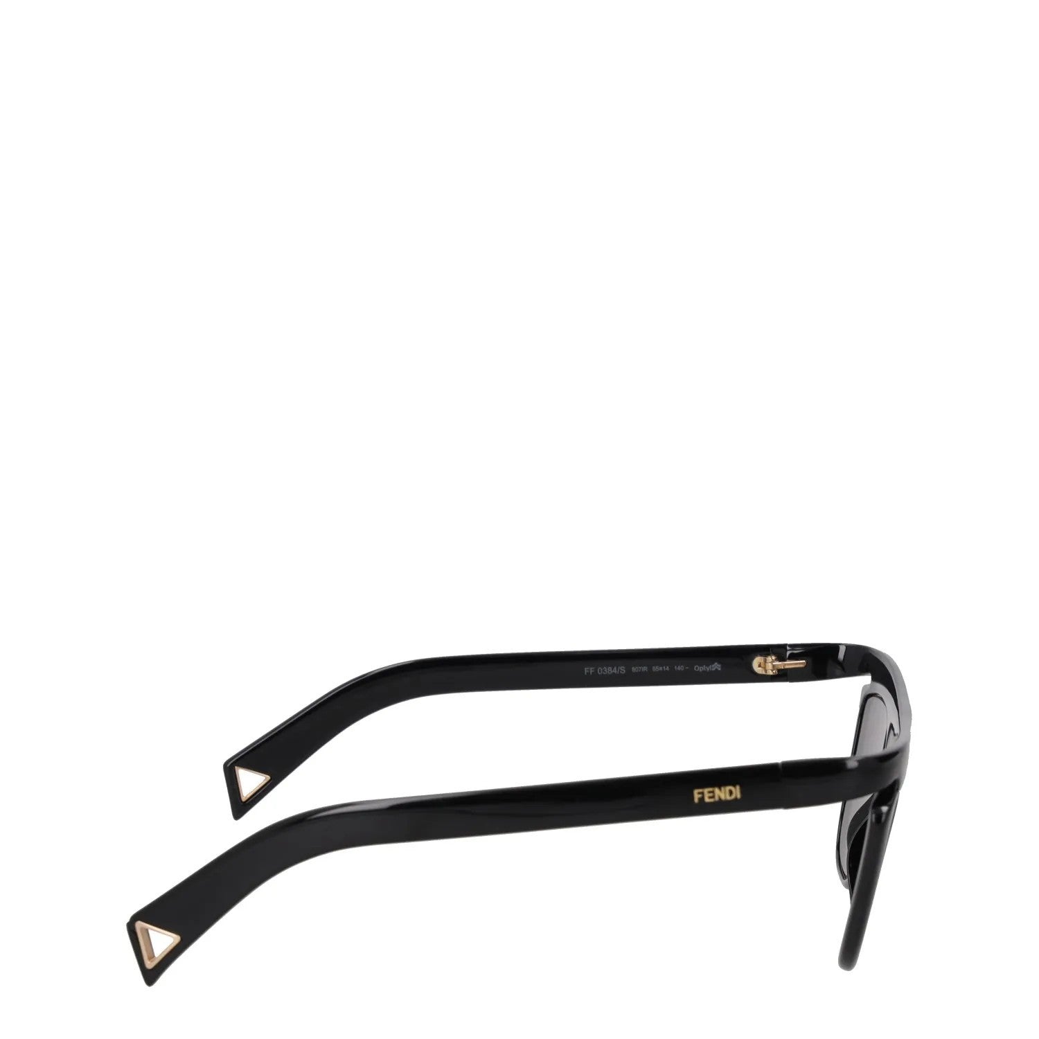FENDI Womens Square Sunglasses Black Acrylic Frame and Lens One Size RRP 400 — View 6