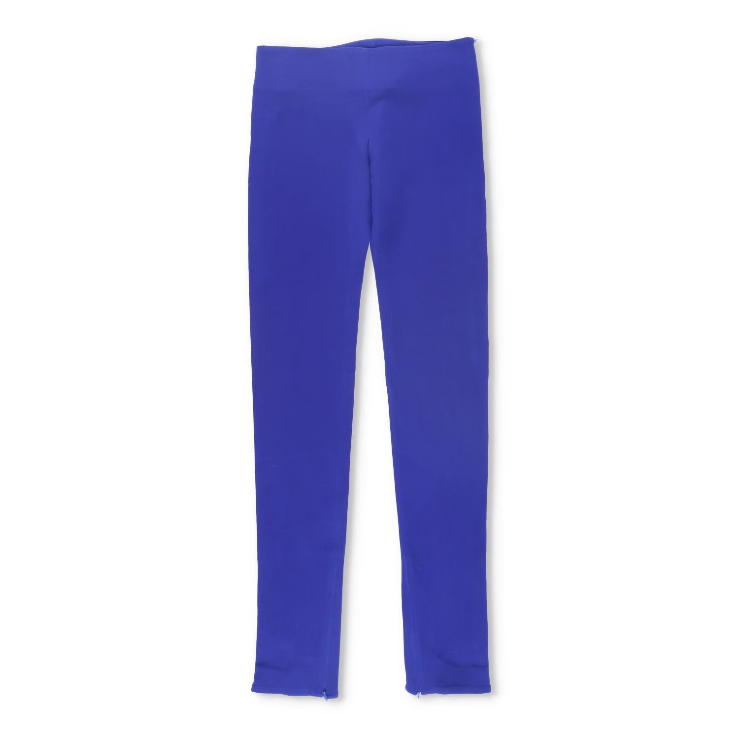 MAXIMILIAN Womens Fi Trousers Slim Leg Blue Flat Front Skinny Size M RRP 510