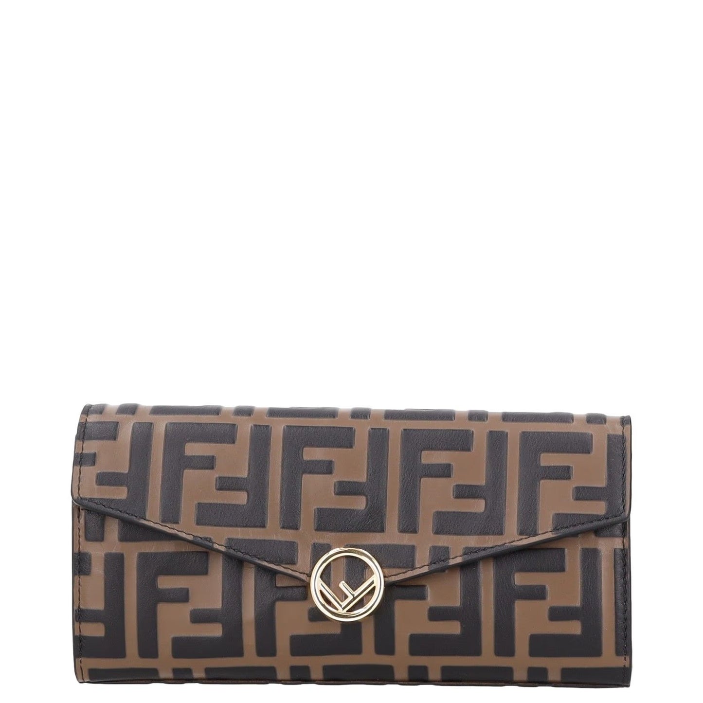 FENDI Womens Wallet On A Chain Bag Brown Leather Logo Size XS RRP 1200