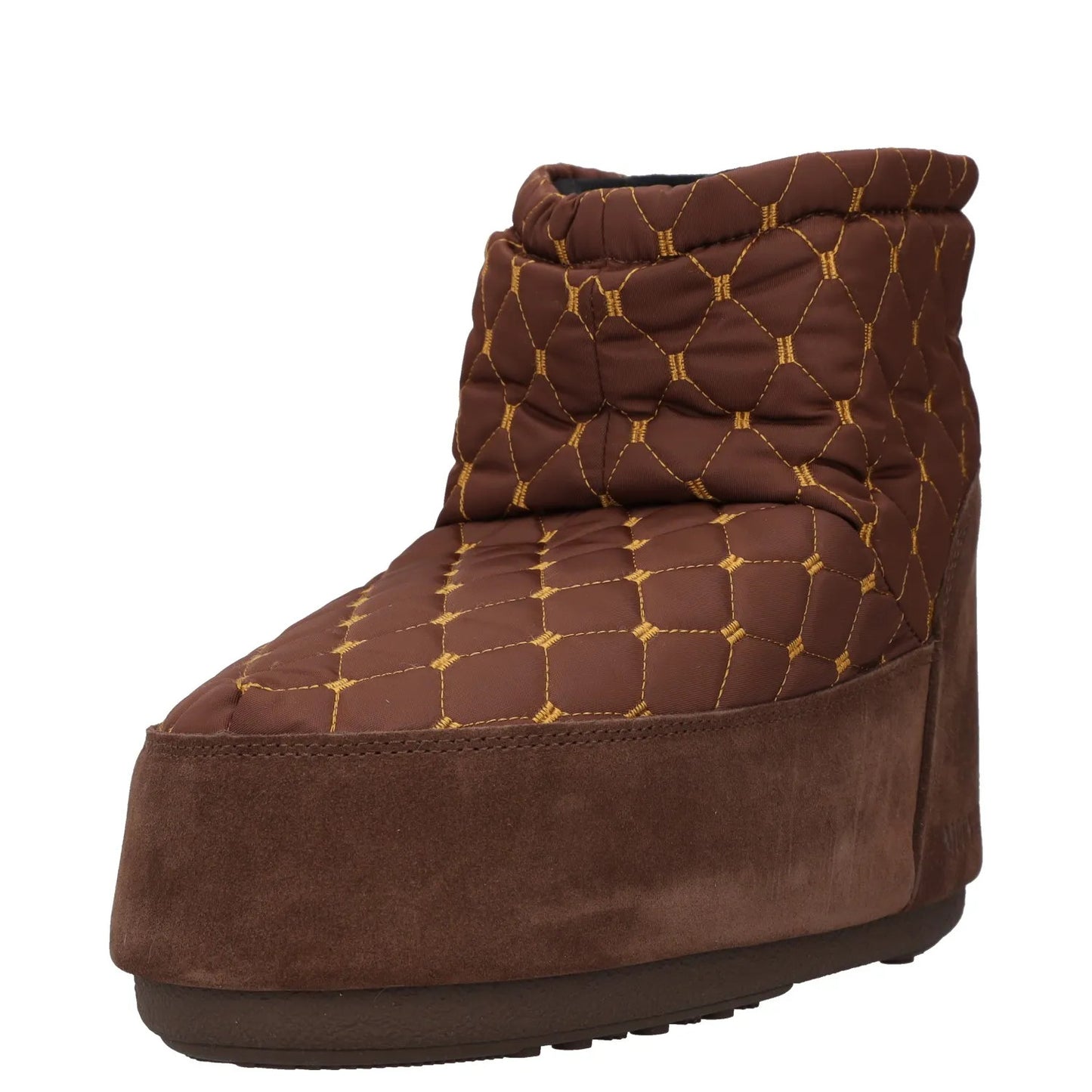 MOON BOOT Womens Icon Low Nolace Quilted Snow Boot Brown UK10.5-12 RRP 225 — View 3