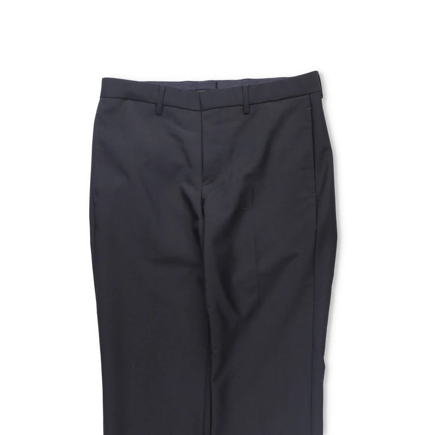 GIVENCHY Mens Trousers Black Straight Leg Button Closure Wool Blend 46 RRP 600 — View 2