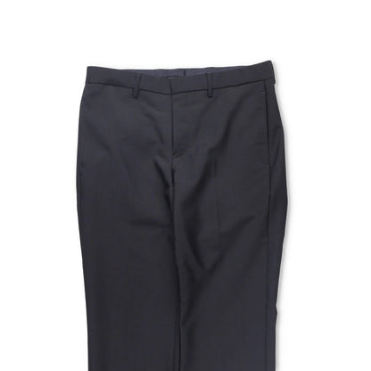 GIVENCHY Mens Trousers Black Straight Leg Button Closure Wool Blend 46 RRP 600 — View 2