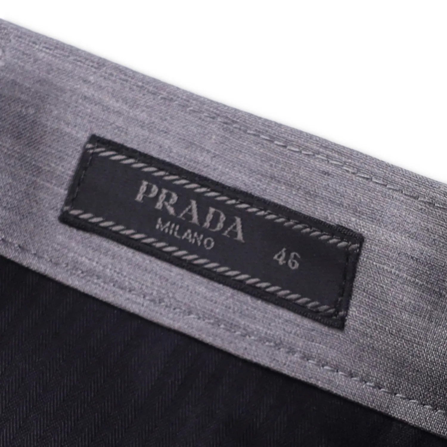 PRADA Mens Mohair Seta Suit Tailored Trousers Grey Dress Pants Size 46 RRP 1532 — View 6
