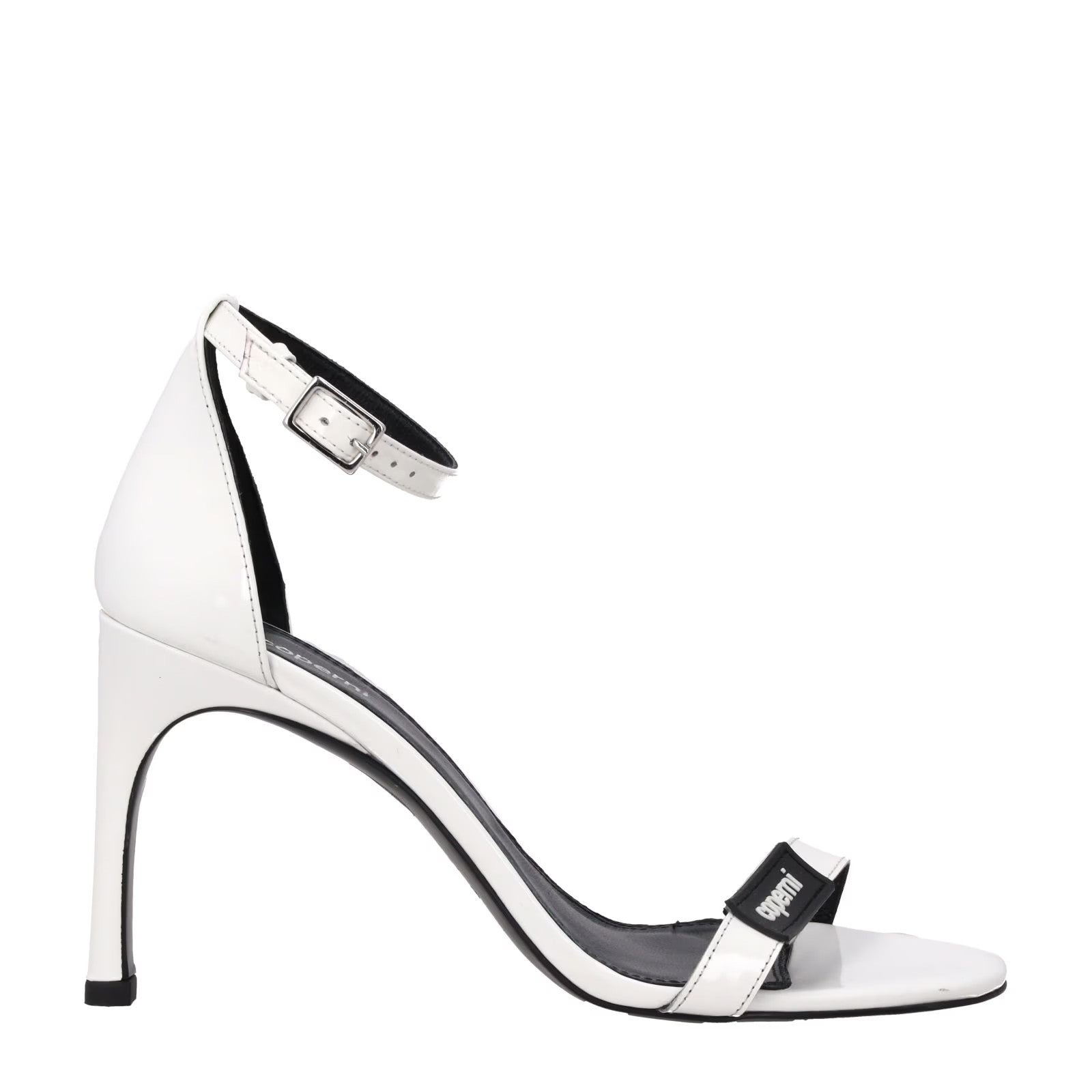 COPERNI Womens Strappy High Heel Sandal White Leather Buckle Closure UK 5 RRP440
