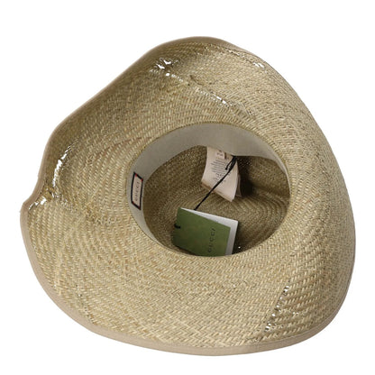 GUCCI Womens Straw Mora Hat Neutrals Fedoras Cotton Blend Size M RRP 435 — View 9