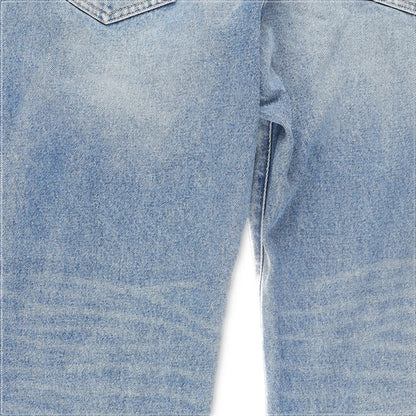 PURPLE BRAND Mens Vintage Knee Slit Blue Straight Leg Jeans Size 34 RRP 325 — View 7
