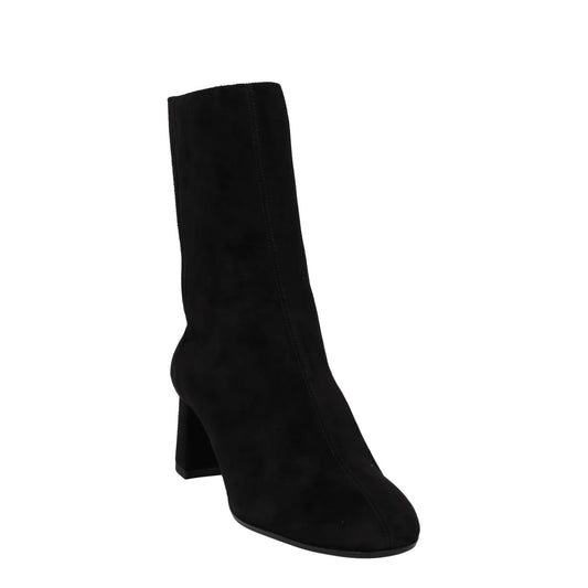AQUAZZURA Womens Heels Black Leather Rear Zip Block Heel Almond Toe UK 3 RRP 500 — View 2