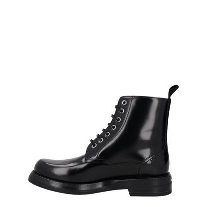DIOR HOMME Mens Carlo Combat Boots Patent Leather Black Lace Up UK 6 RRP 1150 — View 4