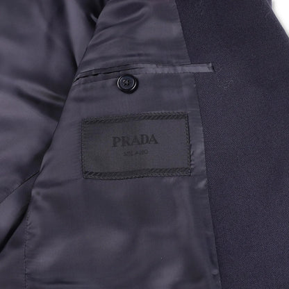 PRADA Mens Panama Mohair Blazer Jacket Dark Blue Blazer Two Button 46R RRP 3300 — View 10