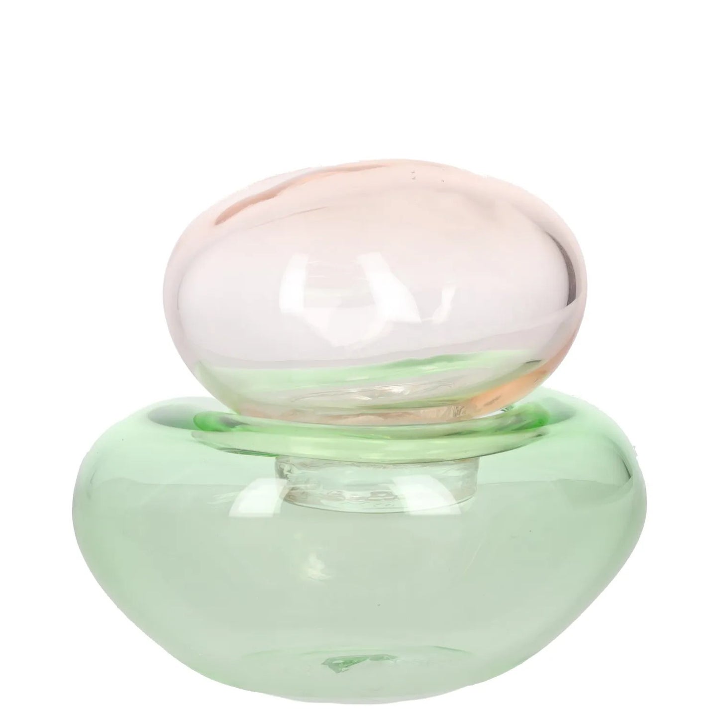 HELLE MARDAHL STUDIO Decoration Container Green Clear Glass Size S RRP 400 — View 4