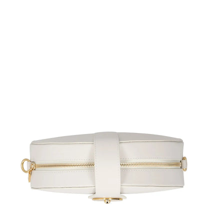 COMPLET Womens Midge Crossbody Bag Leather White Snap Closure Zip Size M RRP 500 — View 7