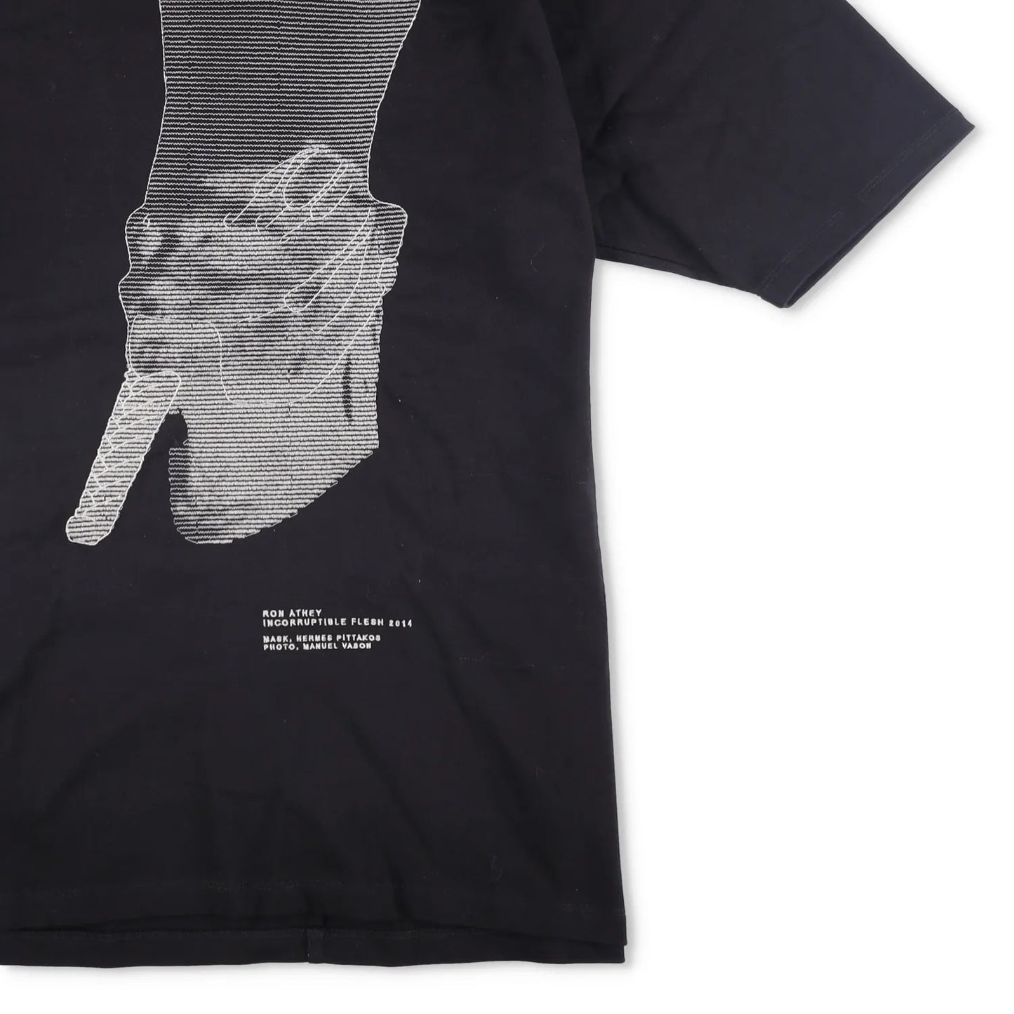 RICK OWENS Mens T-Shirt  Ron Jumbo Short Sleeve Crew Neck Black Size M RRP 585 — View 4