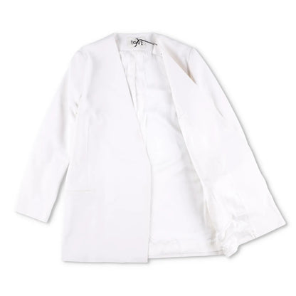 TOVE Womens Saunders Jack Blazer Ivory White Logo Hook & Eye Size 38 RRP 795 — View 5