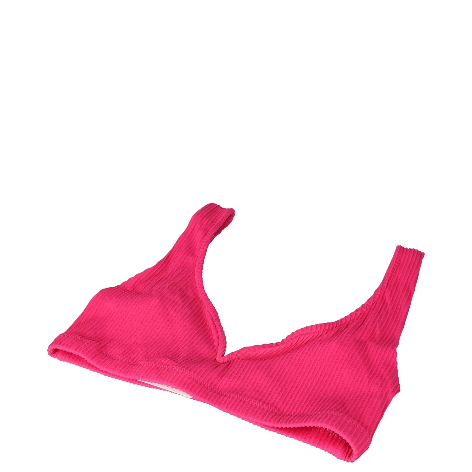 ALEXANDRA MIRO Womens Kamala Bikini Top Raspberry Texture Solid Strappy S RRP155 — View 4