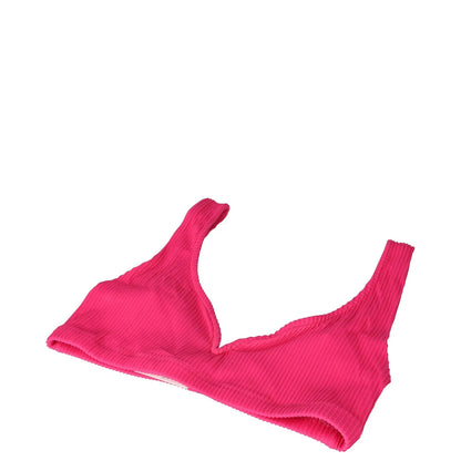 ALEXANDRA MIRO Womens Kamala Bikini Top Raspberry Texture Solid Strappy S RRP155 — View 4