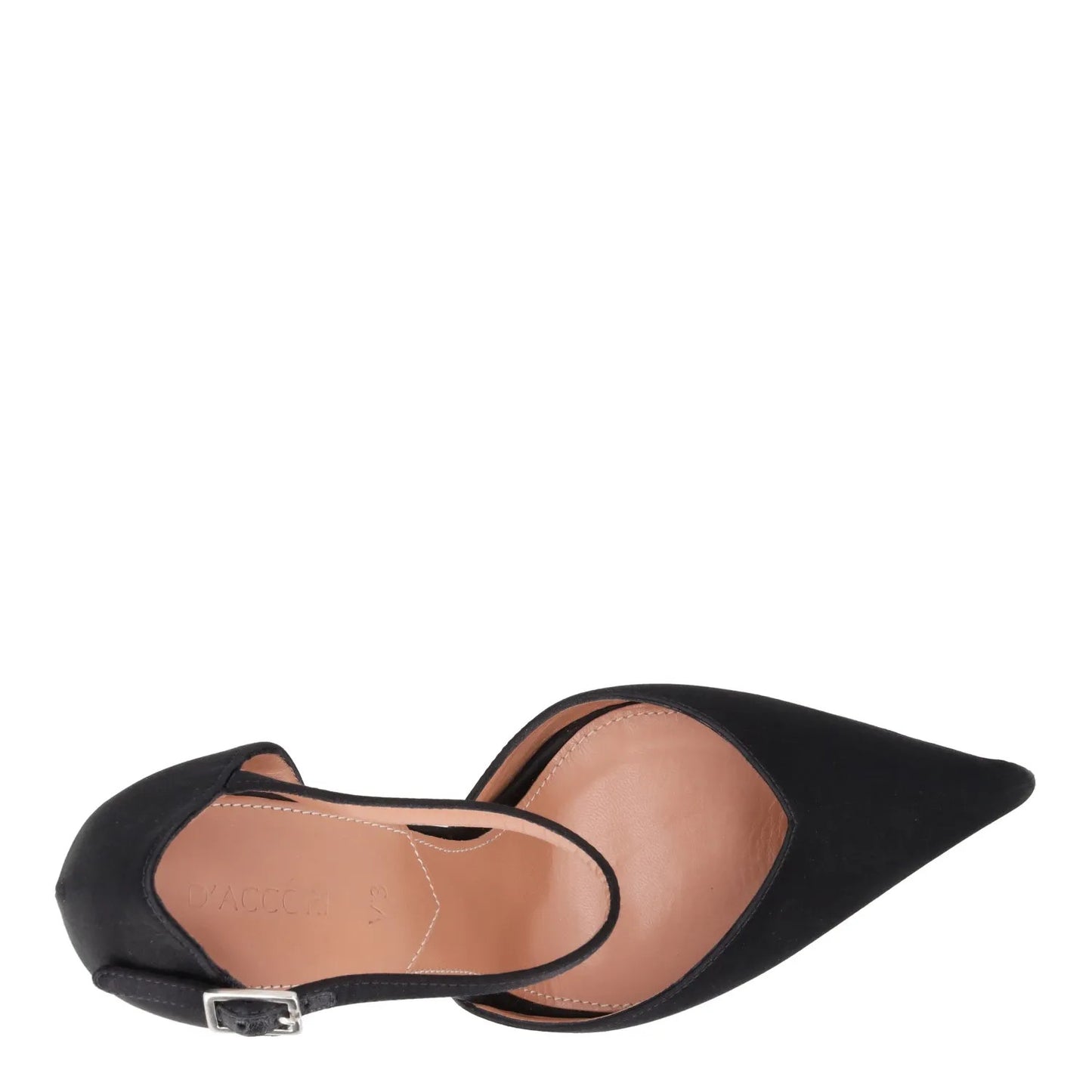 D'ACCORI Womens Platform Pump 150 Black Satin Strappy Sandals UK 7 RRP 950 — View 7