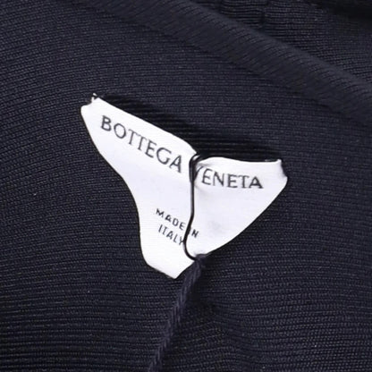 BOTTEGA VENETA Womens Midi Dress Sweetheart Double Layered Wool Black 38 RRP4479 — View 7