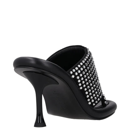 JW ANDERSON Womens Heels Black Leather Studded Open Toe Slip On UK 5 RRP 600 — View 6