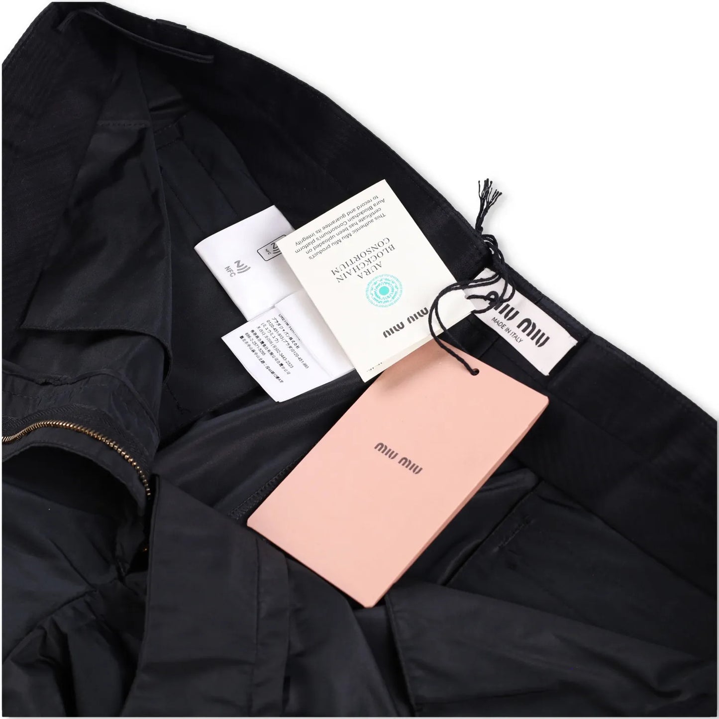 MIU MIU Womens Chino Cargo Trousers Blue Loungewear Side Pockets Size 48 RRP1020 — View 8