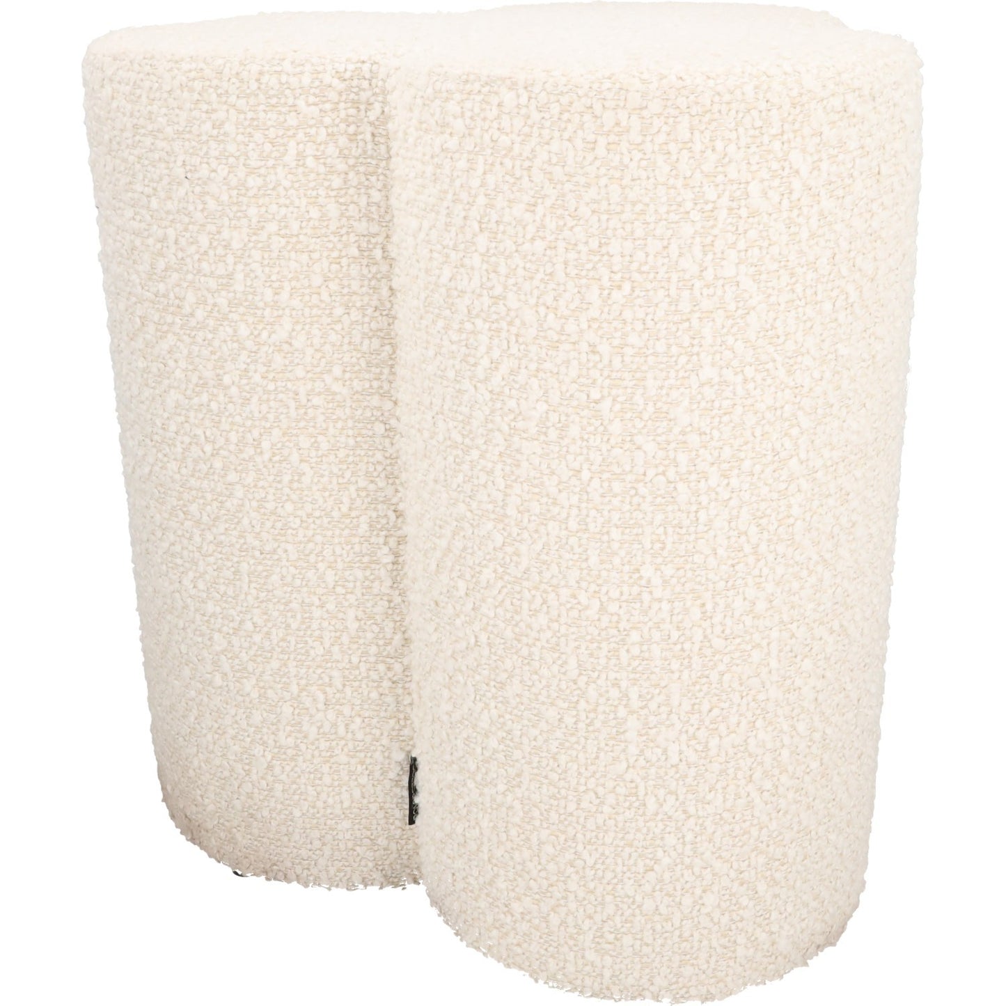 POLS POTTEN Clover Stool White Upholstered Modern Kitchen Dining Room OS RRP 275 — View 3