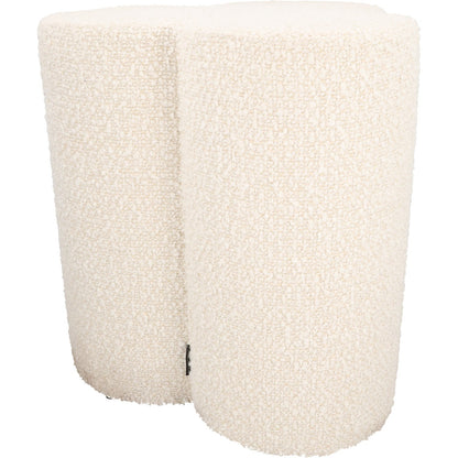 POLS POTTEN Clover Stool White Upholstered Modern Kitchen Dining Room OS RRP 275 — View 3
