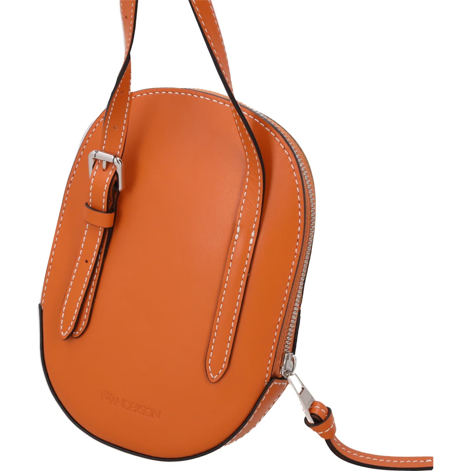 J.W. ANDERSON Womens Midi Cap Crossbody Bag Leather Orange Size M RRP 490 — View 9