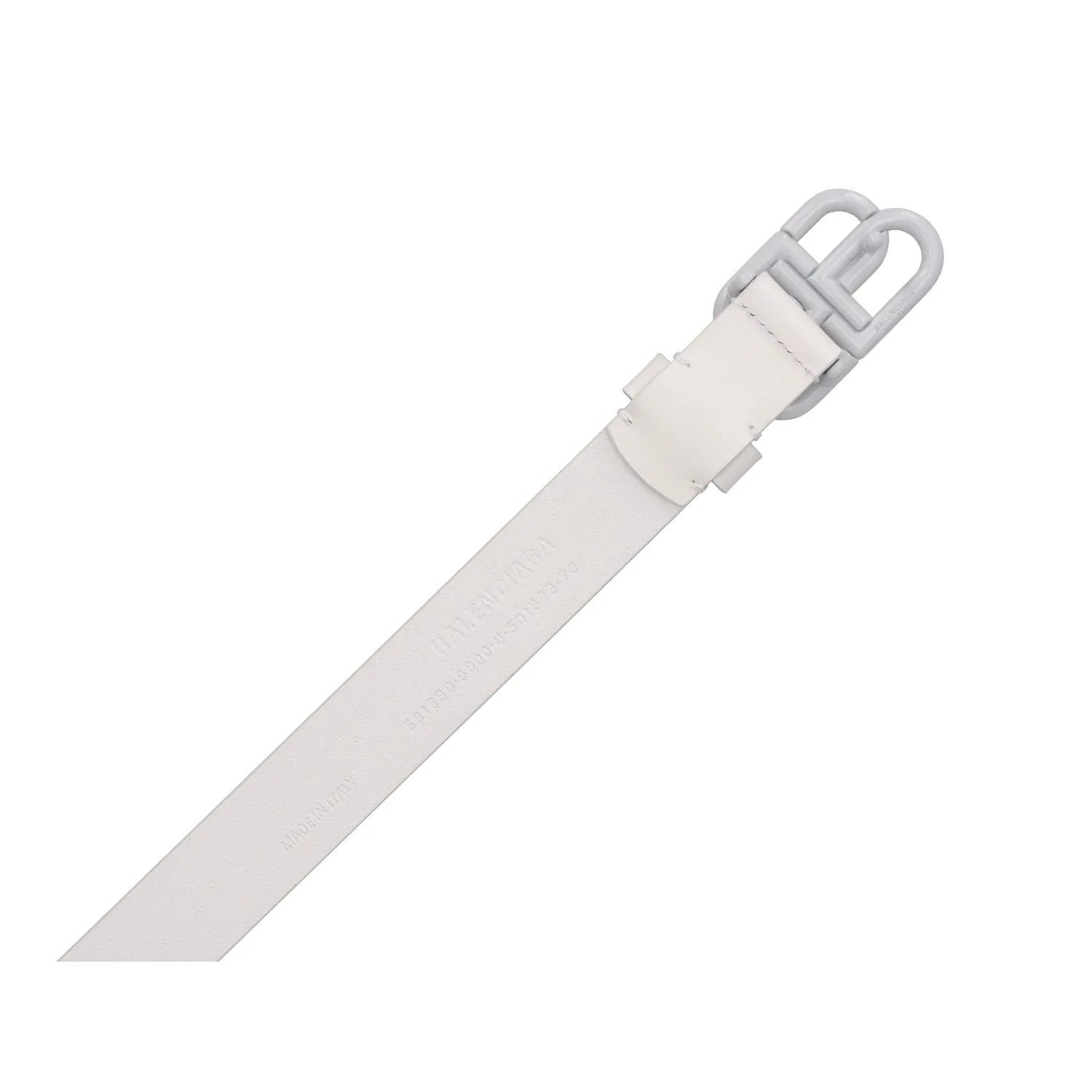 BALENCIAGA Womens Belt White Leather White Buckle Regular Width Size 70 RRP 360 — View 9