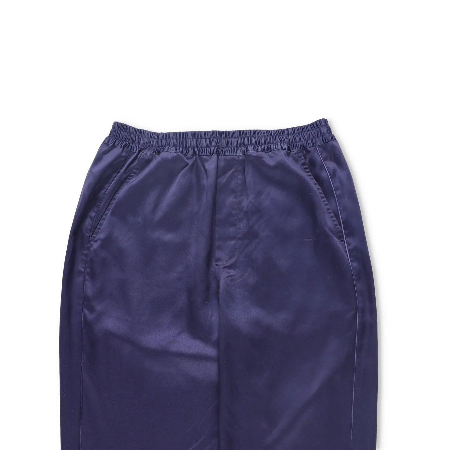CDLP Mens Joggers Blue Lyocell Satin Straight Leg Slash Pocket Size 48 RRP 170 — View 2