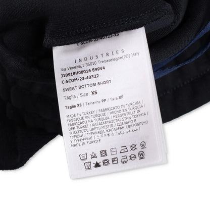 MONCLER Mens Shorts Sweat Black Mid Rise Logo Flat Front Drawstring XS RRP 475 — View 6