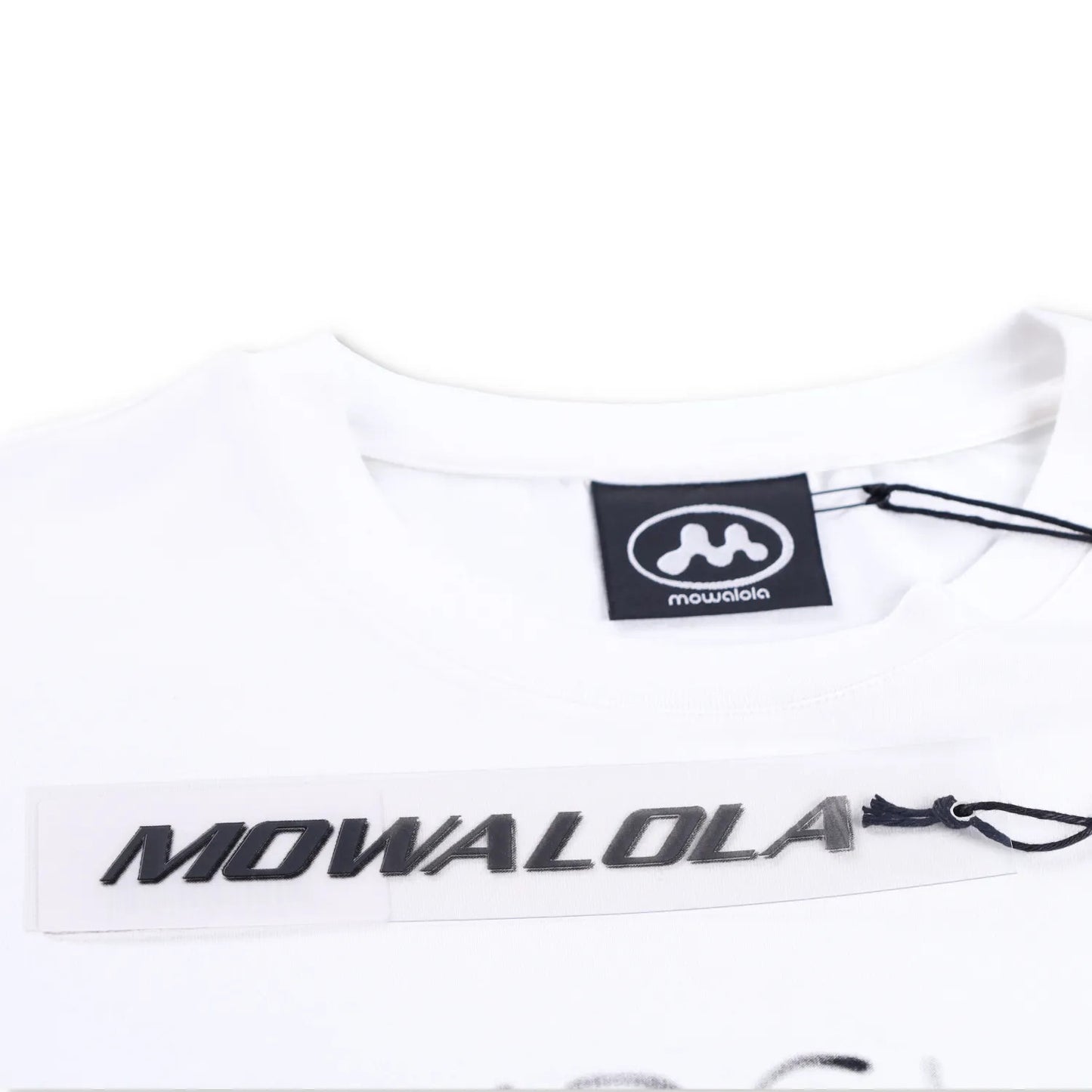 MOWALOLA Womens T-Shirt Short Sleeve Crew Neck Thin Burglar Wear White S RRP 135 — View 7