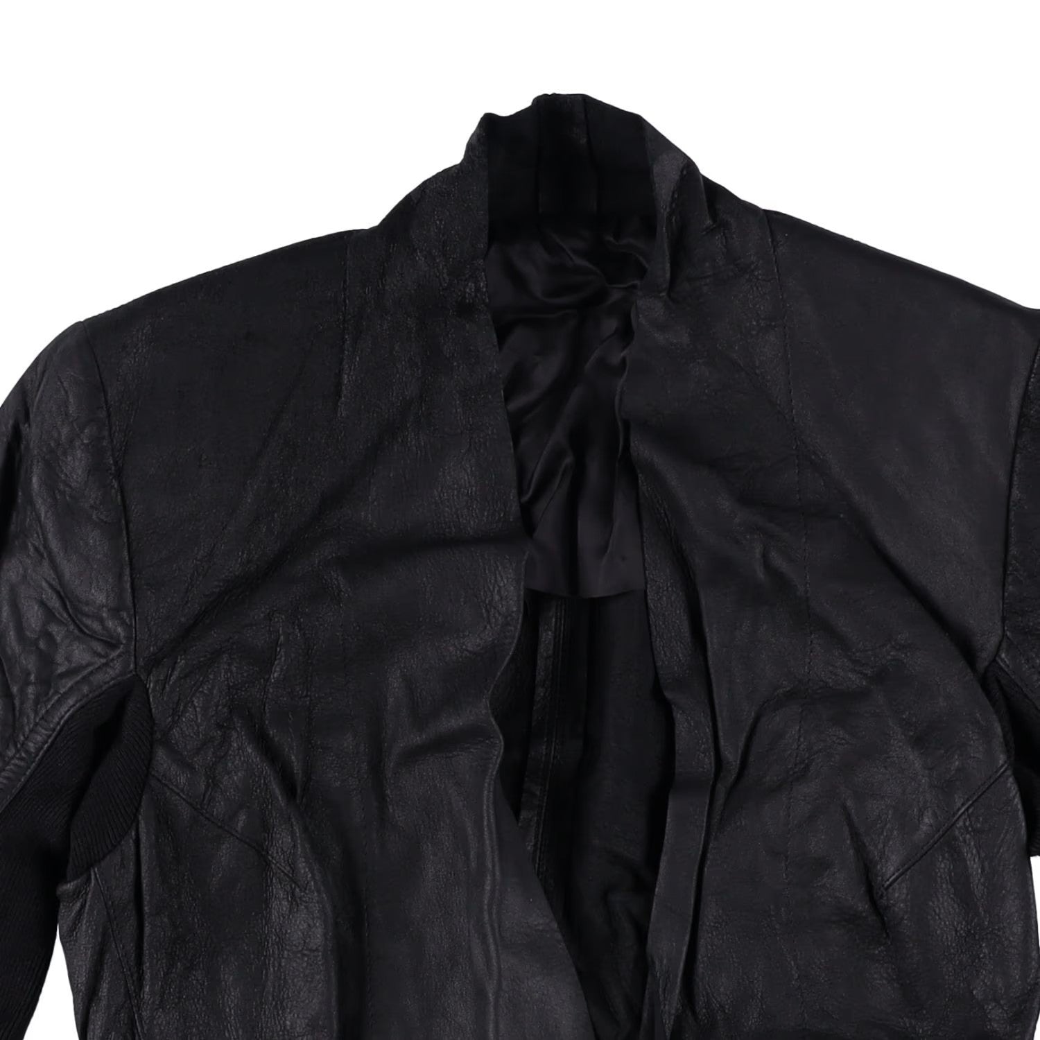 RICK OWENS Women Rick Jacket Blazer V-Neck Long Sleeve Black Size 38 RRP 1340 — View 6