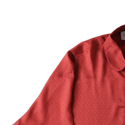 SLEEPER Womens Pastelle Oversized Jacquard Shirt Burgundy L - XL RRP 232 — View 5