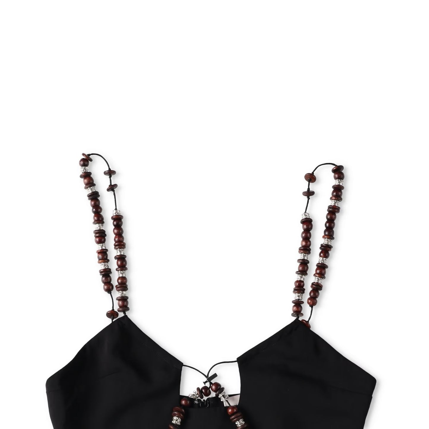 16ARLINGTON Womens Solarte Strap Beads Cut Out Top Black Size 8 RRP 455 — View 3