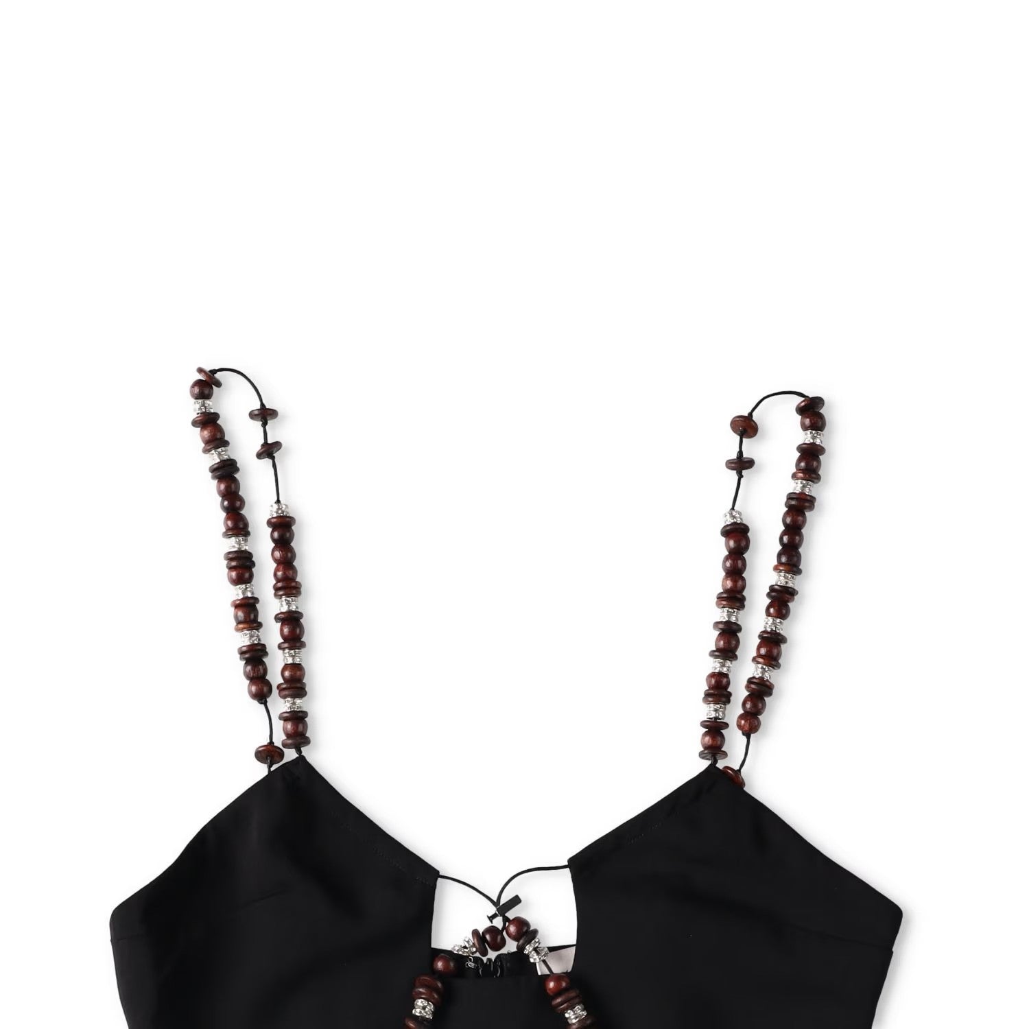 16ARLINGTON Womens Solarte Strap Beads Cut Out Top Black Size 8 RRP 455 — View 3
